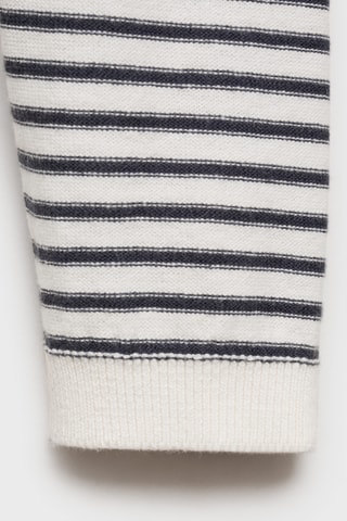 Pull-over rayé texture capuche - Anthracite