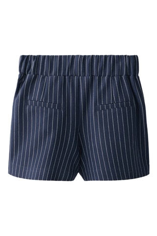 Jupe-culotte à rayures - Bleu marine