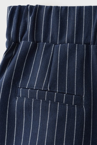 Jupe-culotte à rayures - Bleu marine