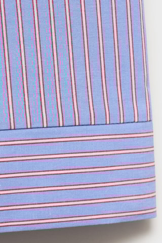 Pantalon coton à rayures - Bleu