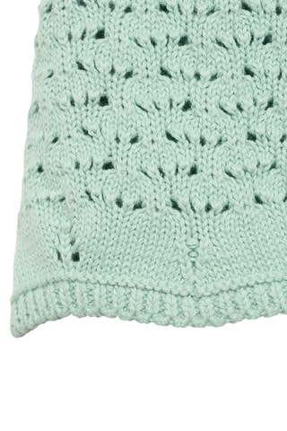 Top crochet bretelles - Vert