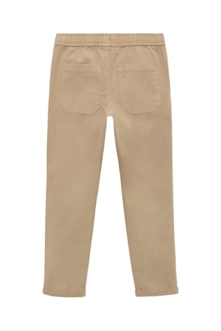 Pantalon taille élastique - Marron