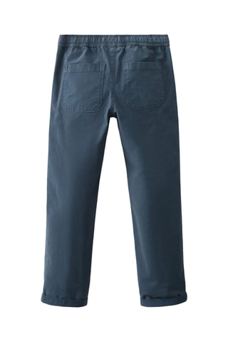 Pantalon taille élastique - Bleu marine