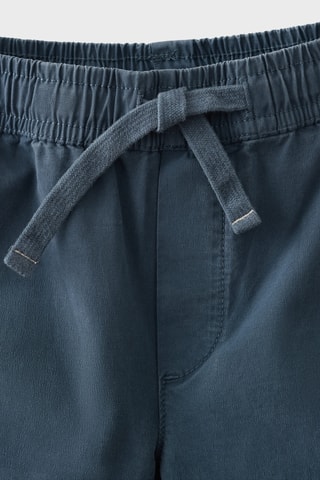 Pantalon taille élastique - Bleu marine