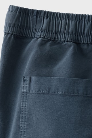 Pantalon taille élastique - Bleu marine
