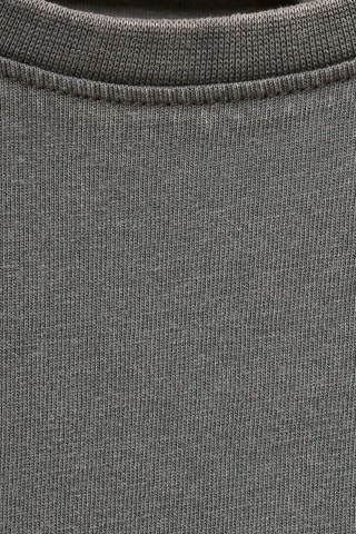 T-shirt crop imprimé - Anthracite