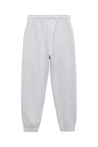 Jogging coton taille élastique - Gris