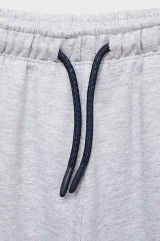 Jogging coton taille élastique - Gris