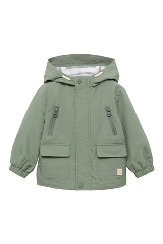 Parka matelassée à capuche - Vert clair