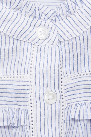 Chemisier rayures voile - Indigo