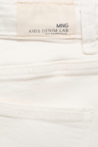 Short en jean droit - Blanc