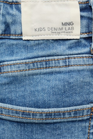 Short en jean droit - Bleu