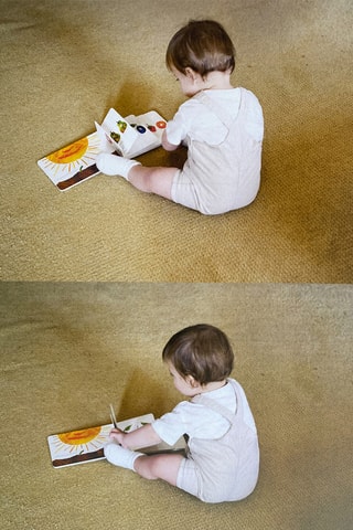 Salopette lin coton - Sable