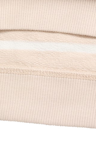 Sweat-shirt coton rayures - Sable