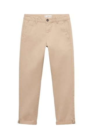 Pantalon chino uni - Sable
