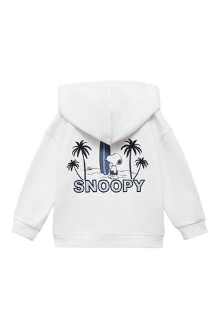 Sweat-shirt Snoopy coton - Blanc