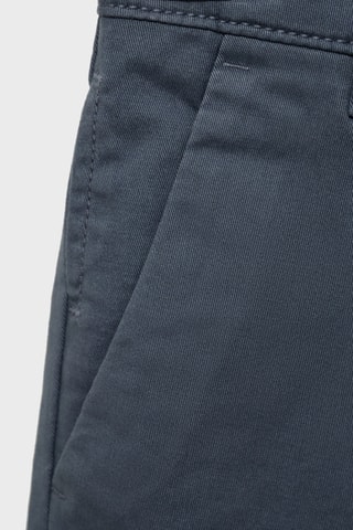 Pantalon chino uni - Bleu