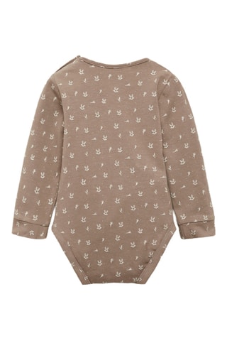 Body coton imprimé - Marron