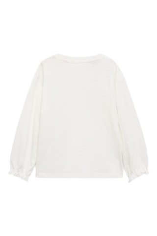 T-shirt à poche imprimée floral - Blanc