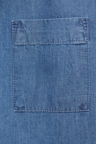 Chemise denim coton - Bleu marine