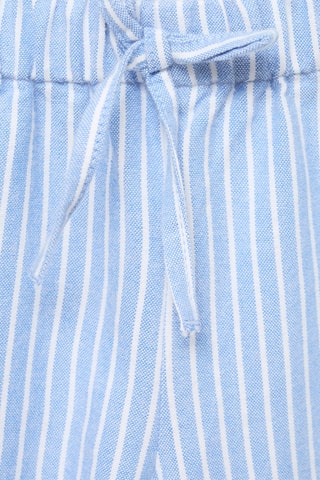 Pantalon coton à rayures - Indigo