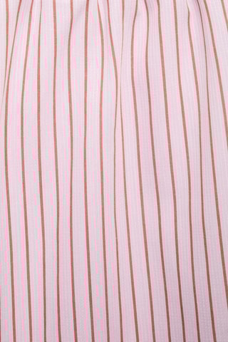 Pantalon coton à rayures - Rose