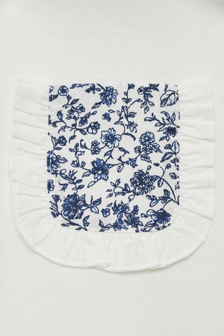 T-shirt poche plaquée - Blanc