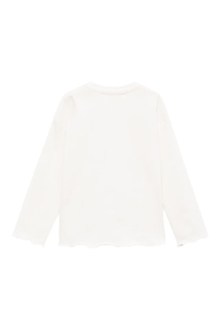 T-shirt paillettes brodées - Blanc