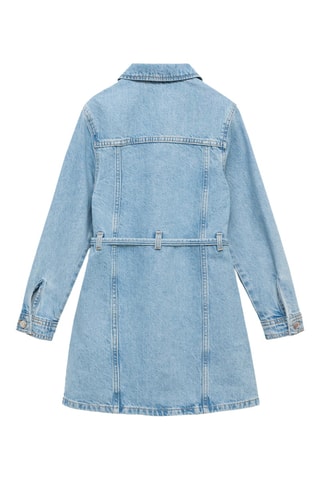 Robe denim à noeud - Bleu