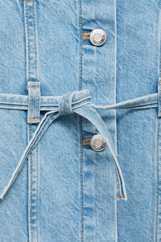 Robe denim à noeud - Bleu
