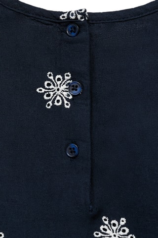 Robe détails brodés - Bleu marine