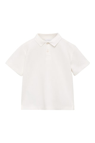 Polo maille texturé - Blanc