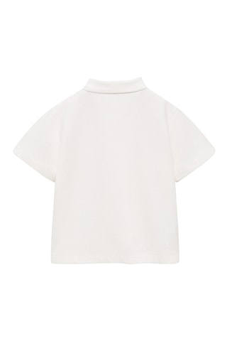 Polo maille texturé - Blanc