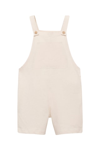 Salopette maille coton - Gris