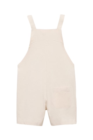 Salopette maille coton - Gris