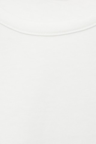 T-shirt en coton à volants - Blanc