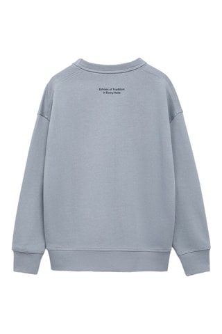 Sweat coton oversize - Bleu