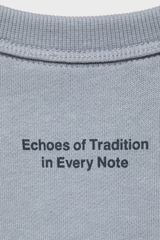 Sweat coton oversize - Bleu