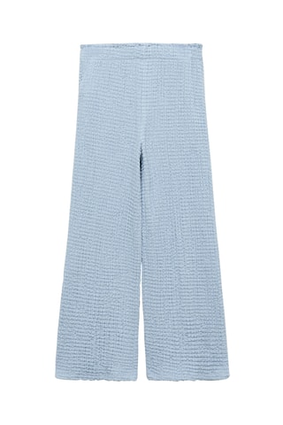 Jupe-culotte texturée - Bleu céleste