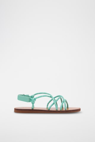 Sandales à lacets - Vert clair