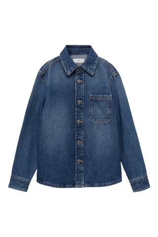 Blouson denim coton - Bleu marine