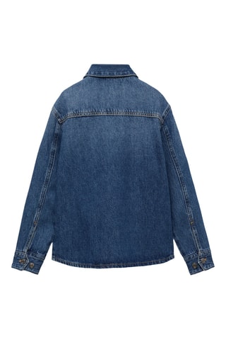 Blouson denim coton - Bleu marine