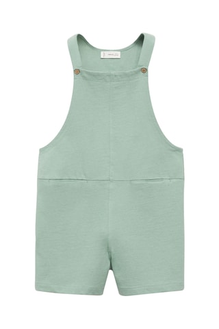 Salopette courte coton - Vert