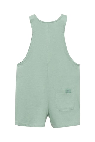 Salopette courte coton - Vert