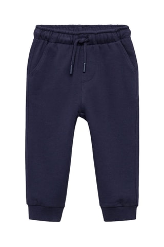 Pantalon jogger coton - Bleu marine