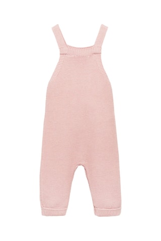 Salopette maille coton - Rose