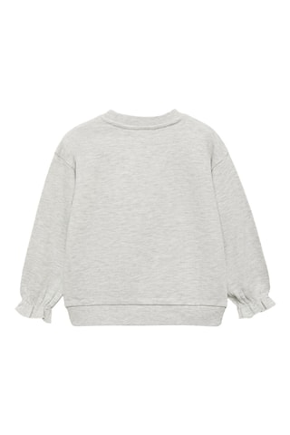 Sweat-shirt imprimé relief - Gris clair