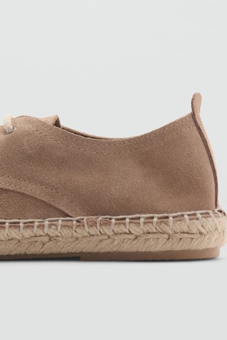 Espadrilles suède lacets - Sable