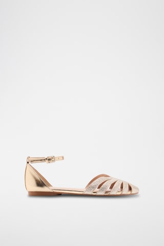 Sandales lanières - Doré