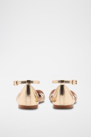 Sandales lanières - Doré